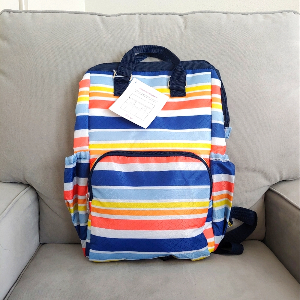 Thirty-One Adventures Backpack Vista Stripe NWT
